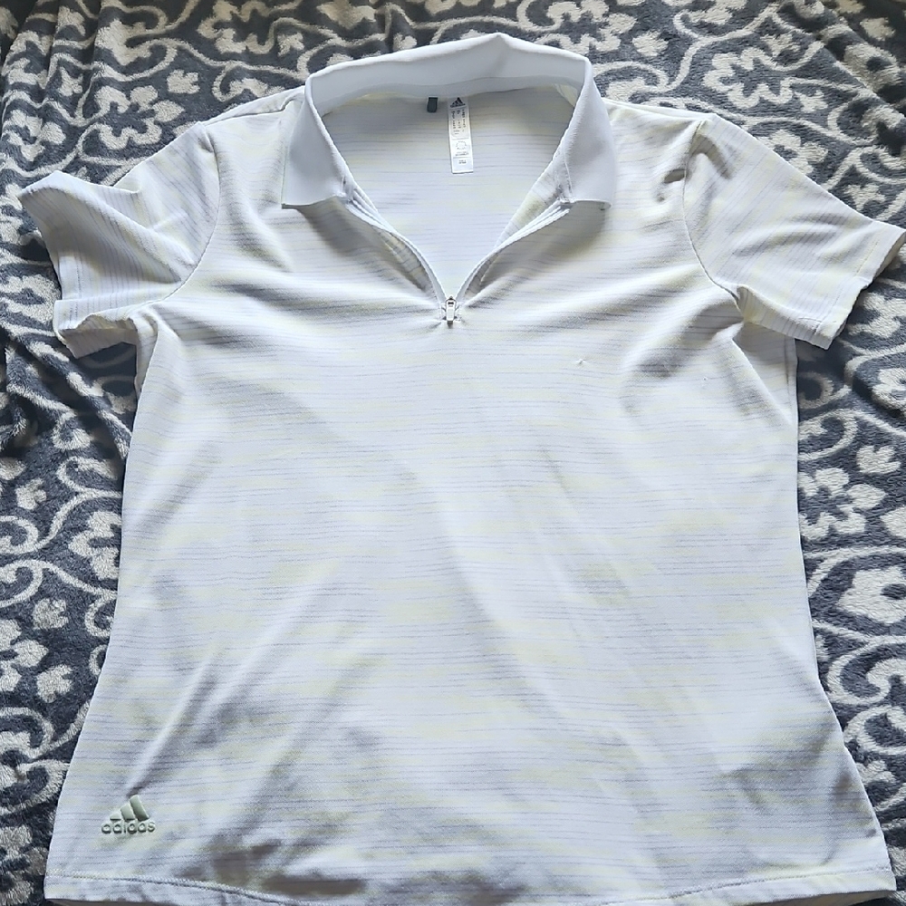 Adidas Women's White Polo Shirt